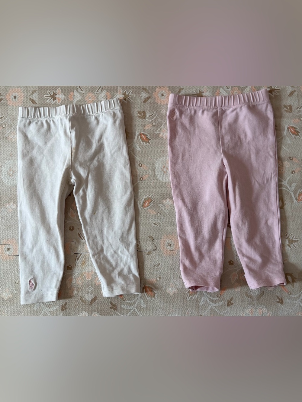 Ralph Lauren Leggings - Pink & White
